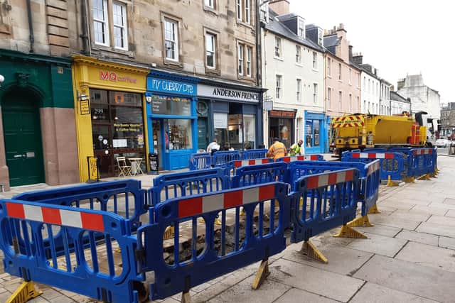 The burst pipe sparked an emergency response (Pic: Fife Free Press)