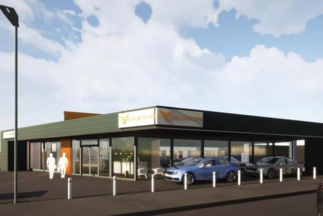 An artist's impression of how the garage might look was submitted as part of the planning application