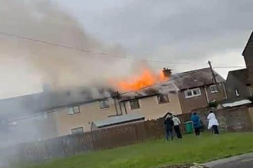 Lochgelly fire: Emergency services called to fire at house on Watters Crescent in Lochgelly. Picture credit : Fife Jammer Locations