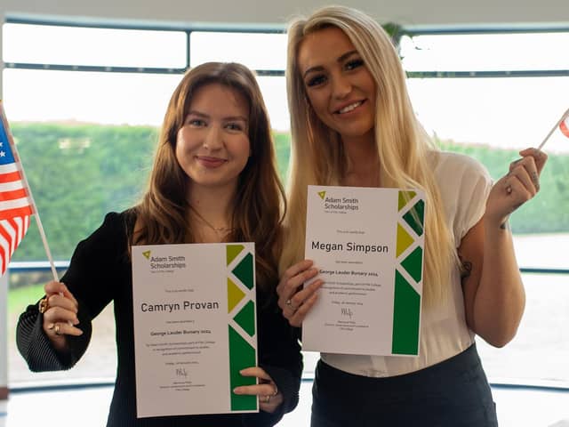 Camryn Provan and Megan Simpson have earned the opportunity of a lifetime (Pic: Fife College)