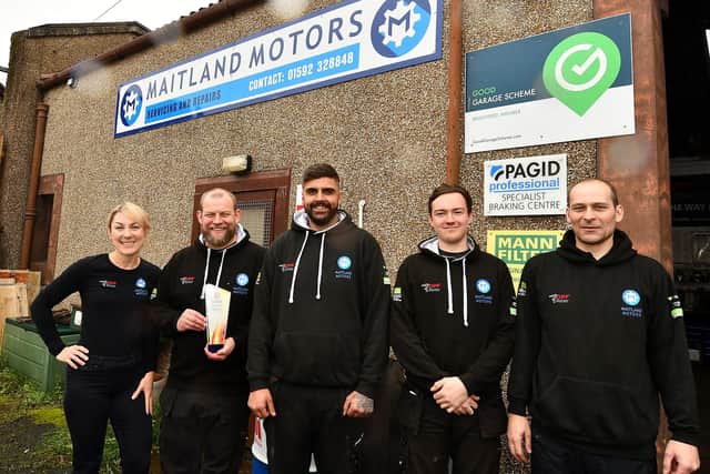 The team at Maitlands Motors will find out if they have been successful on October 14 (Pic: Fife Photo Agency)