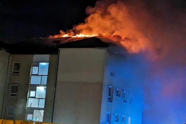 The fire led to the flats being torn down (Pic: Fife Jammer Locations)