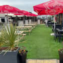 The stunning new alfresco dining and drinks area at The Sands Hotel in Burntisland. Pic courtesy of The Sands Hotel.
