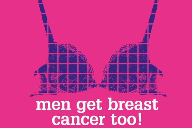 Men Get Breast Cancer Too logo.