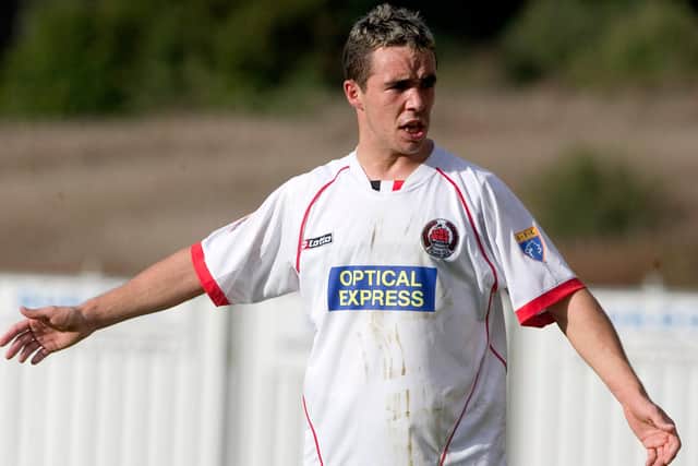 Dougie Imrie pictured playing for Clyde after taking 80% wage drop to join The Bully Wee (Pic Bill Murray/SNS Group)