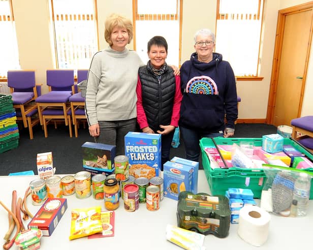 Catriona Pearce, Carol Mitchell and Pat Gibson will be part of the independent Burntisland and Kinghorn Foodbank in July (Pic: Fife Photo Agency)
