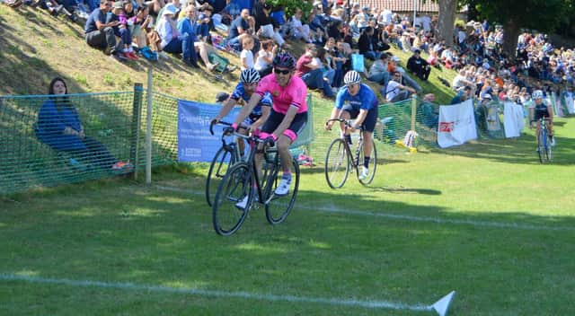 Cyclists in the 3000 metres during the Ceres games at the weekend. Pic by RSHGA