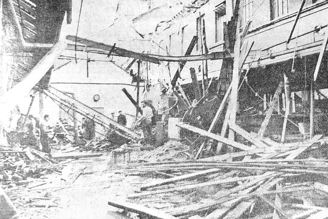 The factory of AH McIntosh was severely damaged by a hurricane in January 1968.