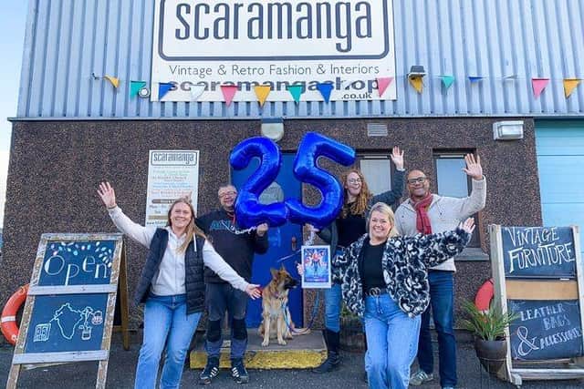 The Scaramanga team celebrating their 25th Hollywood movie role.