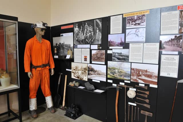 The exhibition of Dysart's industrial past staged by Dysart Trust