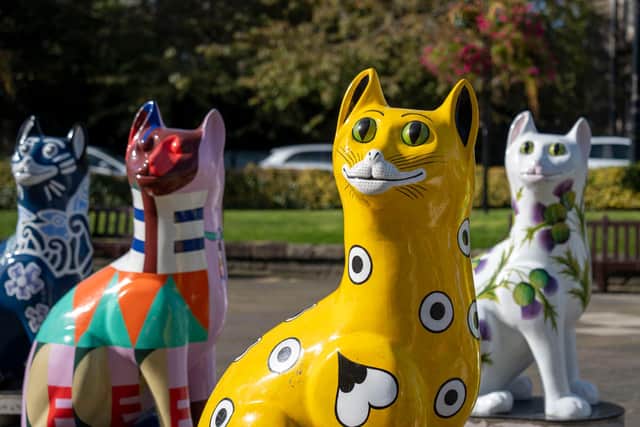 Kirkcaldy's fantastic giant cats have made it all the way to Westminster | Pic Cath Ruane