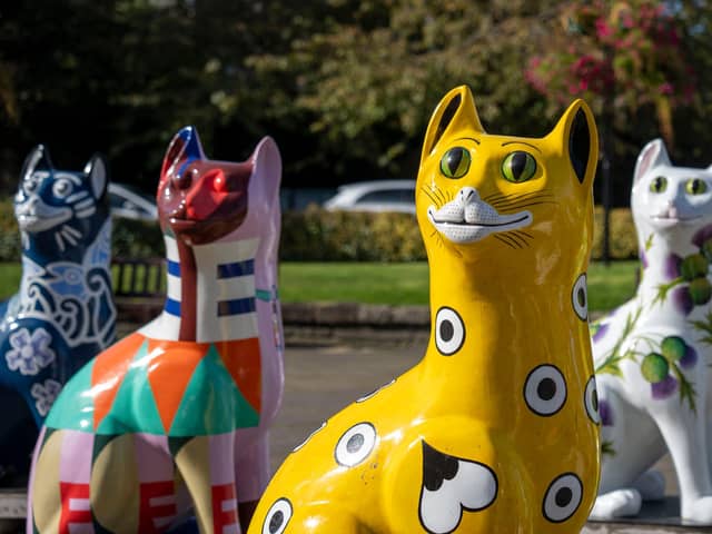 Kirkcaldy's fantastic giant cats have made it all the way to Westminster | Pic Cath Ruane