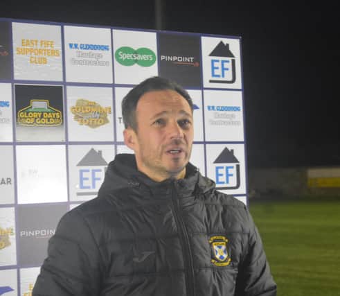 Darren Young is aiming to navigate his East Fife side beyond Tranent Juniors.