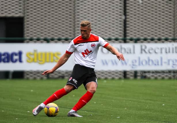 Tom Lang in action for Clyde (Pic: CraigBlackPhotography.com)