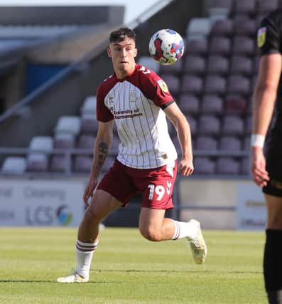 Fifer Kieron Bowie playing for Northampton Town against Rochdale last Saturday (Photo by Pete Norton/Getty Images)