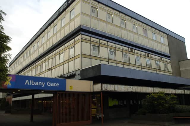 The Albany Gate entrance to the Kingdom Centre is set to be transformed as the former Co-Op is torn down (Pic: Fife Free Press)