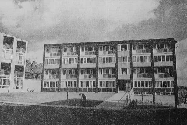 The award winning flats in Dysart in 1962
