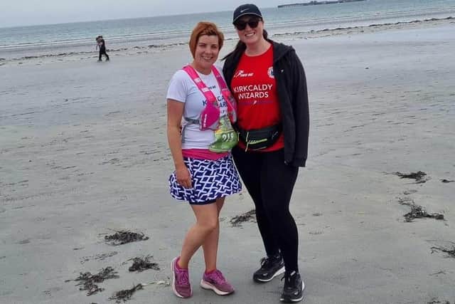 Wizards Carol Budd (left) and Caitlin Grieve in Tiree