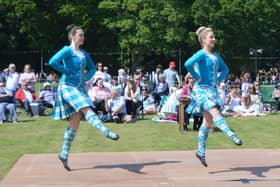 Highland dancers at the Markinch Games.
