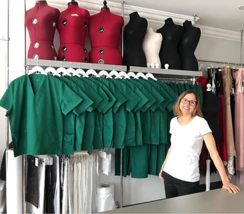 NHS Scotland For The Love of Scrubs was started by Kirkcaldy bridal wear designer Mirka. She and her team of volunteers have made over 2000 sets of scrubs for healthcare workers so far. 