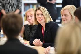 Jenny Gilruth on a visit to a school in the Falkirk area (Pic:  Michael Gillen)