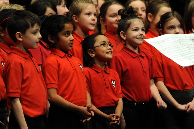 St Paul's RC Primary in Glenrothes take part in the primary schools choir section.
