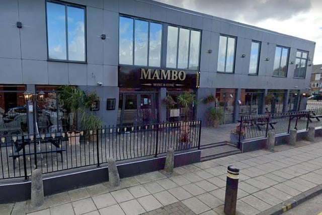 Mambo Wine and Dine on Winchester Street in South Shields received 4.5 stars on TripAdvisor. The restaurant is ranked number nine.