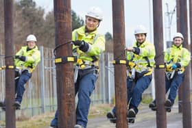 Trainees at the Openreach training centre.
