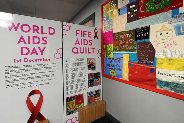 Information panels at The Hive (Pic: Fife Photo Agency)