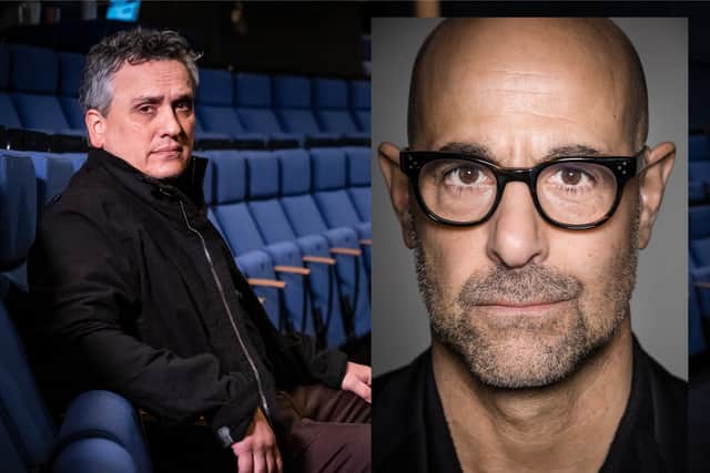 Coming to Fife: Joe Russo (Pic: Alistair Kerr) and actor Stanley Tucci (Pic: Gerhard Kassner)