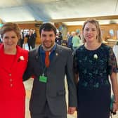 Jennifer and Andy Gill with the First Minister and Jenny Gilruth.