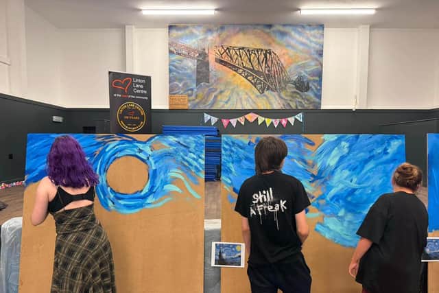 The 16-24 Group took inspiration from Van Gogh's 'Starry Night'.
