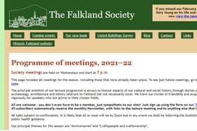The Falkland Society's Zoom meeting had to be abandoned as a result of the abuse