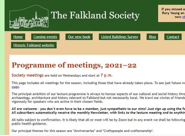 The Falkland Society's Zoom meeting had to be abandoned as a result of the abuse