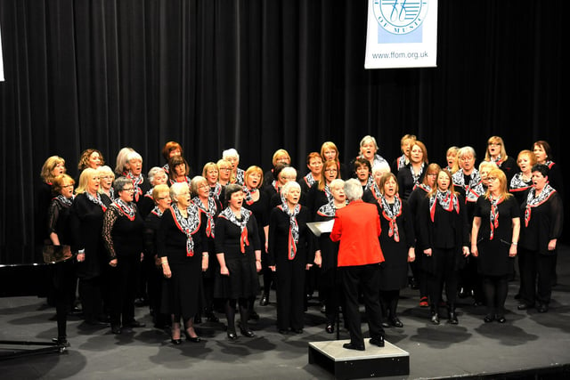 The Langtoun Singers on stage