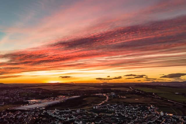 Sunset over Kirkcaldy. Pic: Paul Adams.