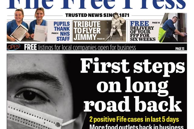 Front page of Fife Free Press