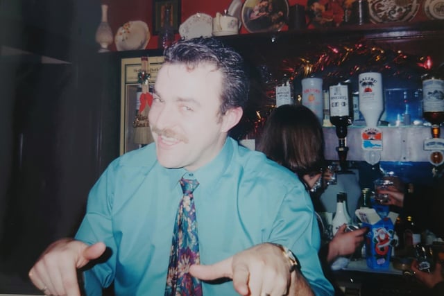 Mike Gilbert behind the Kirkcaldy bar which continues to spark many fond memories 20 years on.