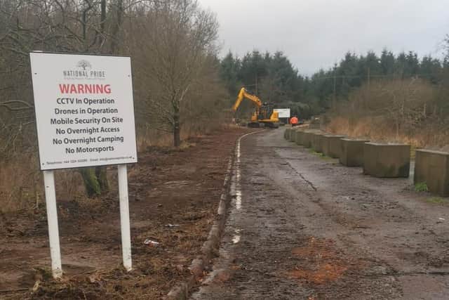 Work underway at the former opencast site