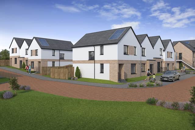 The homes planned on the site of the former Viewforth High School in Kirkcaldy