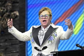 : Elton John performs on stage at Hyde Park (Photo by Gareth Cattermole/Getty Images)