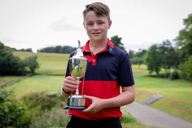 Cameron Mukherjee, winner of the Scottish boys’ under-14 golf open championship at Kirkcaldy this week (Photo: Scottish Golf)