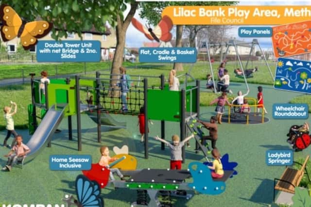 Designs for one of the playparks (Pic: Fife Council)