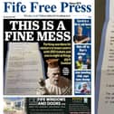 The story made the front page of this weekend's Fife Free Press