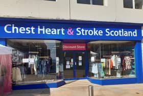 Chest Heart & Stroke shop in Kirkcaldy High Street