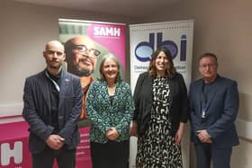 Maree Todd MSP, Minister for Social Care, Mental Wellbeing and Sport, visited the SAMHFife DBI service (Pic: Submitted)