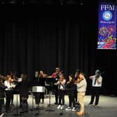 Kirkcaldy High School String Ensemble play at the Adam Smith Theatre in the Fife Festival of Music 2024.  (Pics: Fife Photo Agency)