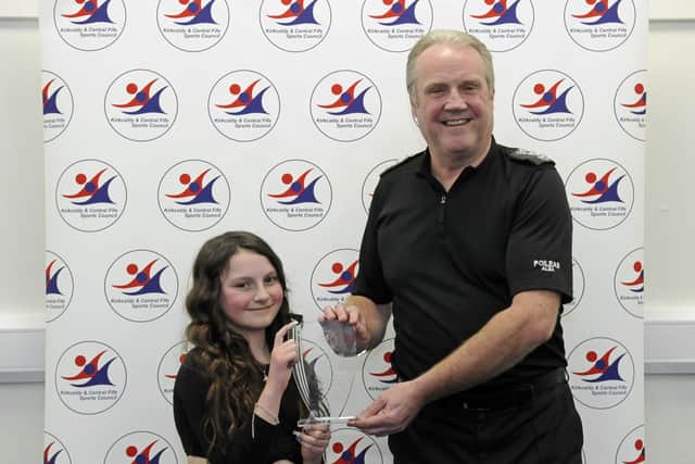 Niamh Haig with Junior Personality award