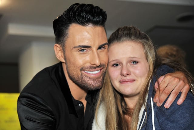 Rylan with 14-year old fan,  Romaney Kidd from Berwick upon Tweed