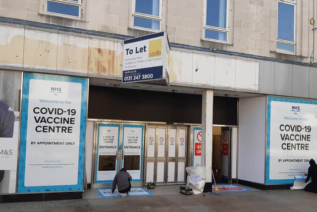 The new vaccine centre in Kirkcaldy High Street